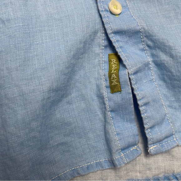 Tommy Bahama Relax 100% Linen Long Sleeve Tropical Vacation Shirt Size Men’s S - Picture 3 of 9